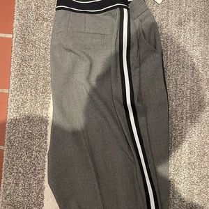 Eloquii grey w black and white stripe never worn